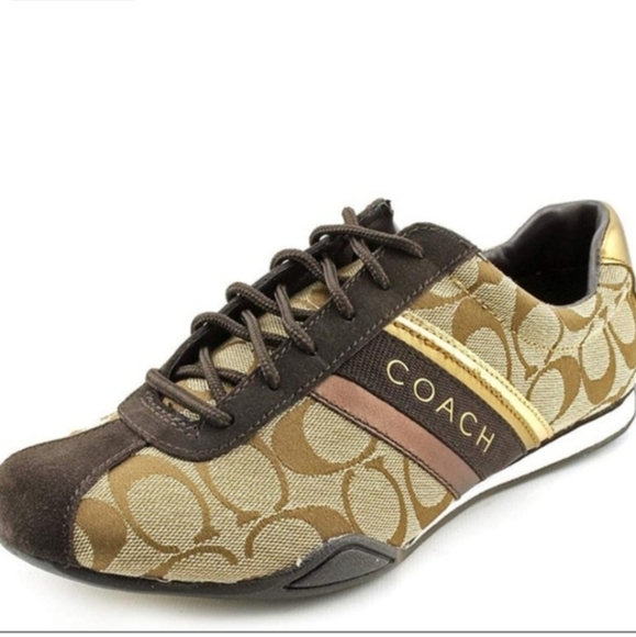 Coach Shoes - EUC! Coach Jayme Signature Logo Sneaker
